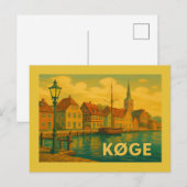 Køge Dänemark Altstadt Postkarte (Vorne/Hinten)