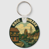 Køge Dänemark Altstadt Schlüsselanhänger (Rückseite)