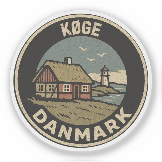 Køge, Dänemark Aufkleber (Vorderseite)