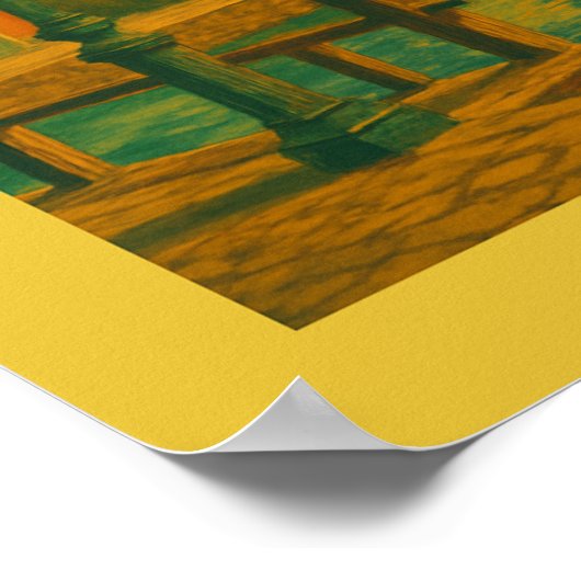 Køge Denmark Old Town Poster (Ecke)