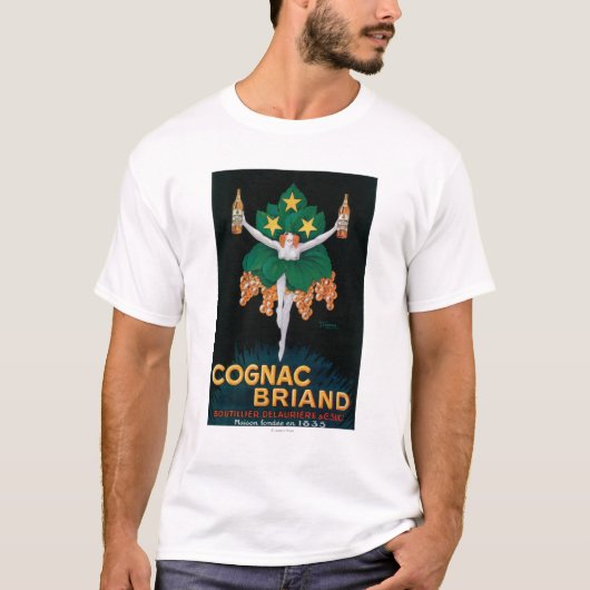 Kognak Briand förderndes Plakat T-Shirt (Vorderseite)