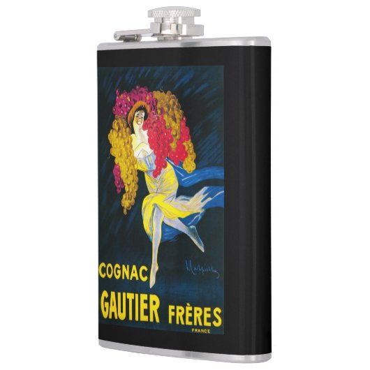 Kognak Gautier förderndes PosterFrance Flachmann (Links)