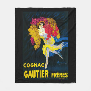 Kognak Gautier förderndes PosterFrance Fleecedecke