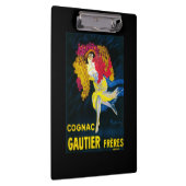 Kognak Gautier förderndes PosterFrance Klemmbrett (Rechts)
