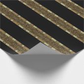 Kognak-Handwerks-Barock-Schönheit Geschenkpapier (Ecke)