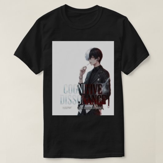 Kognitive Dissonanz Ästhetischer Anime-Junge Grafi T-Shirt (Design vorne)