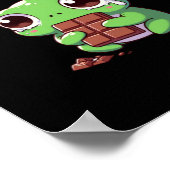 Kognitive Dissonanz-Frosch-Sticker Poster (Ecke)