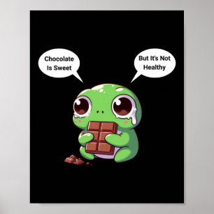 Kognitive Dissonanz-Frosch-Sticker Poster