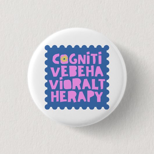 Kognitive Verhaltenstherapie Button (Vorderseite)