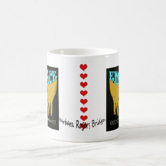 Kognitiver Dissonance-nachdenkliches Trinkgefäß Kaffeetasse