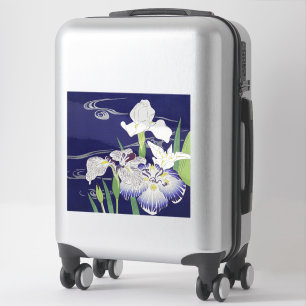 Kogyo Tsukioka Irises, japanische Blume Art Aufkleber