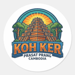 KOH KER TEMPEL RUNDER AUFKLEBER