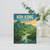 Koh Kong Kambodscha Postkarte (Stehend Vorderseite)