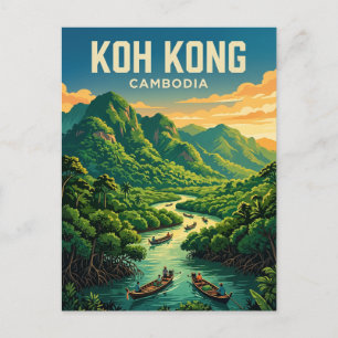 Koh Kong Kambodscha Postkarte