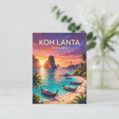 Koh Lanta Thailand Postkarte (Stehend Vorderseite)