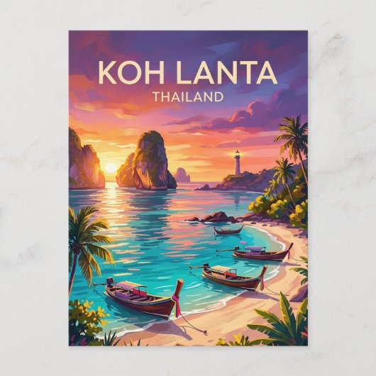 Koh Lanta Thailand Postkarte (Vorderseite)
