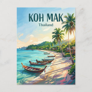 Koh Mak Thailand Postkarte