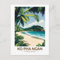 Koh Pha Ngan Thailand Reisen Kunst Vintag