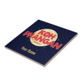 Koh Phangan auf der Vintagen Insel Thailand Fliese (Seite)