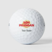 Koh Phangan auf der Vintagen Insel Thailand Golfball (Vorderseite)