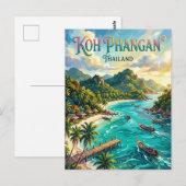 Koh Phangan Thailand Postkarte (Vorne/Hinten)