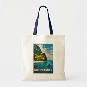 Koh Phangan Thailand Reise Kunst Vintage Tragetasche