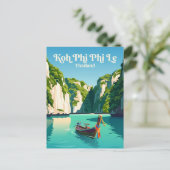 Koh Phi Phi Le Thailand Postkarte (Stehend Vorderseite)