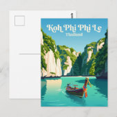 Koh Phi Phi Le Thailand Postkarte (Vorne/Hinten)