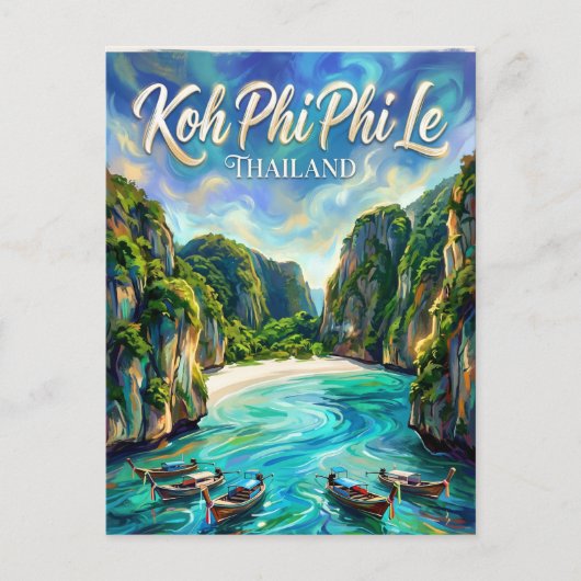 Koh Phi Phi Le Thailand Postkarte (Vorderseite)