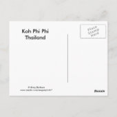 Koh Phi Phi Postkarte (Rückseite)