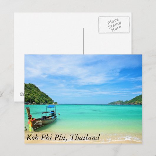 Koh Phi Phi, Thailand Postkarte (Vorne/Hinten)