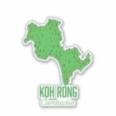 Koh Rong Kambodia Aufkleber (Vorderseite)