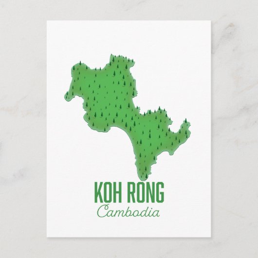 Koh Rong Kambodia Postkarte (Vorderseite)