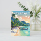 Koh Rong Kambodia Travel Postkarte (Stehend Vorderseite)