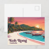 Koh Rong Kambodscha Postkarte (Vorne/Hinten)