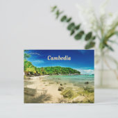 Koh Rong Sanloem Preah Sihanouk Kambodscha Postkarte (Stehend Vorderseite)