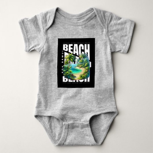 Koh Samui Island Thailand Baby Strampler (Vorderseite)