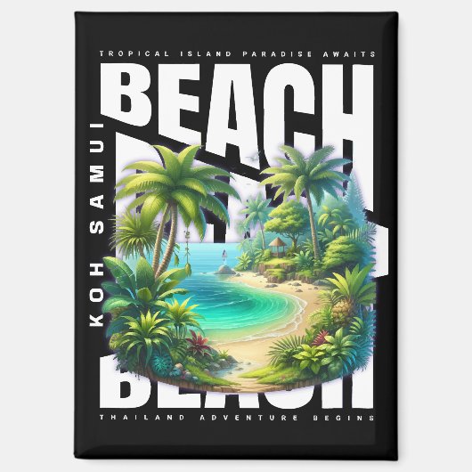 Koh Samui Island Thailand Magnet (Vorderseite)