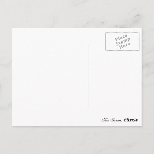 Koh Samui Postkarte (Rückseite)