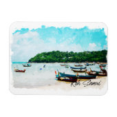 Koh Samui Thailand Beach Paradies Magnet (Horizontal)
