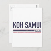Koh Samui Thailand Postkarte (Vorne/Hinten)