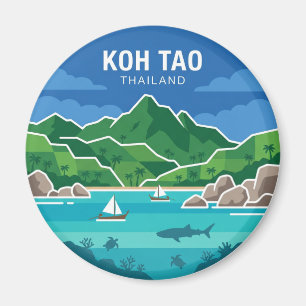 Koh Tao Thailand Magnet