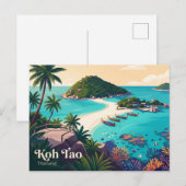 Koh Tao Thailand Postkarte (Vorne/Hinten)