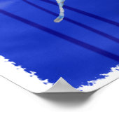 Kohaku Duo in Deep Blue Pond Poster (Ecke)