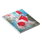 Kohaku Koi 2 Japanische Aquarell-Kunst Notizblock (angewinkelt)