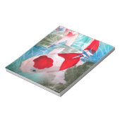 Kohaku Koi 2 Japanische Aquarell-Kunst Notizblock (Rotiert)