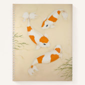 Kohaku Koi Carp Fish Art Print Notizblock (Vorderseite)