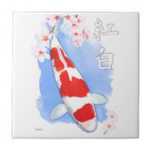 Kohaku Koi Fliese (Vorderseite)