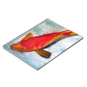 Kohaku Koi Japanische Aquarellkunst Notizblock (Linke Seite)