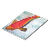 Kohaku Koi Japanische Aquarellkunst Notizblock (Rotiert)